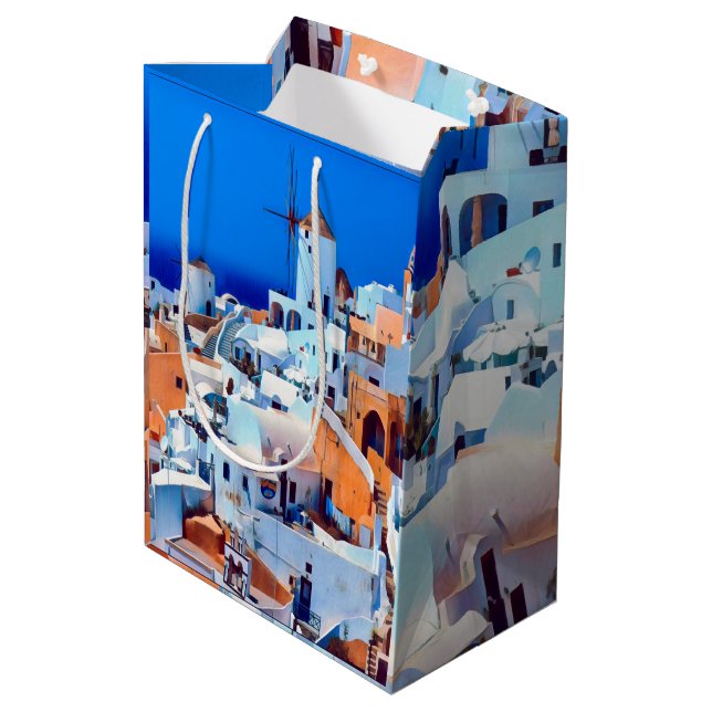 OIA - Labyrinth der Schritte - Mittlere Geschenktüte (Rückseite Schrägansicht)