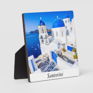Oia Santorini Fotoplatte
