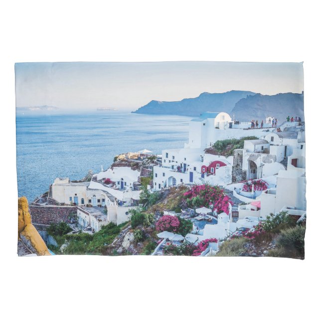 Oia, Santorini, Griechenland Kissenbezug (Vorderseite)