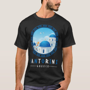 Oia, Santorini, Griechenland - Schwarze Männer T-Shirt
