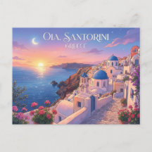 Oia Santorini Griechenland Sonnenuntergang Reise P