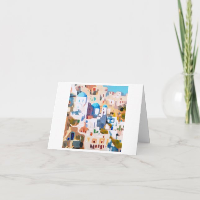 Oia Santorini Karte (Vorderseite)