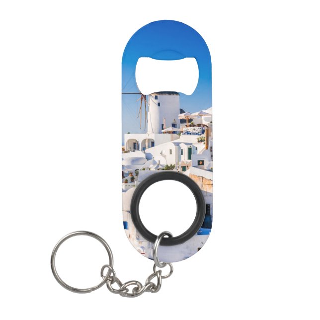 Oia Santorini Mini Flaschenöffner (Vorderseite)