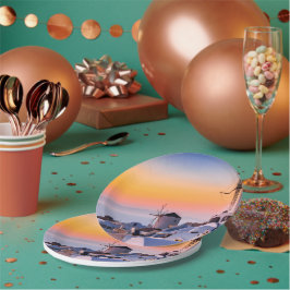 Oia, Santorini Pappteller