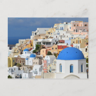 Oia Santorini Postcard Postkarte