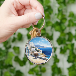 Oia Santorini Schlüsselanhänger