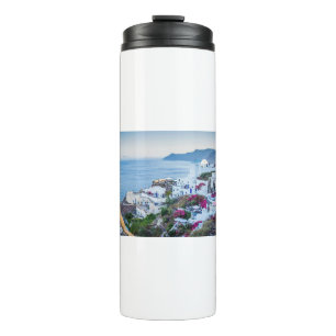 Oia Santorini Village Griechenland Thermosbecher