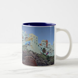 Oia, Santorini Zweifarbige Tasse