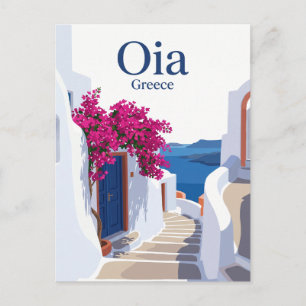 Oia Seitenstraße Griechenland Postkarte