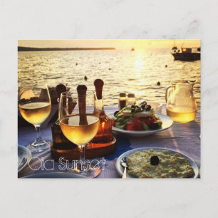 Oia Sunset Postkarte