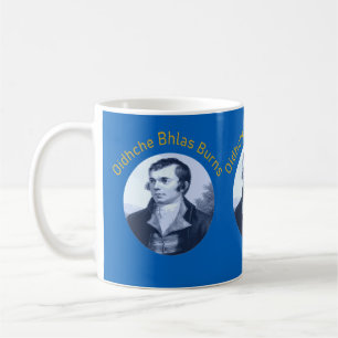 Oidhche Bhlas Burns Gälisch Blau Kaffeetasse