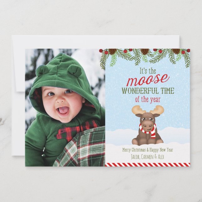 Oie de Noël - Photo Carte de Noël (Devant)