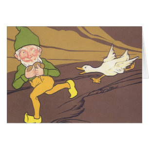 Oie fable de l'Aesope vintage qui a pondu l'Oeuf d