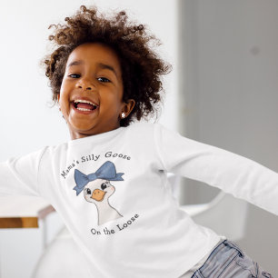 Oie Ridicule avec Nœud Papillon Féminin Manches Lo