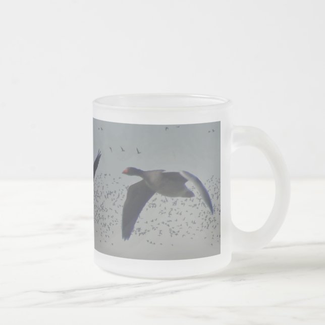 Oie volante Mug de verre dépoli (Droit)