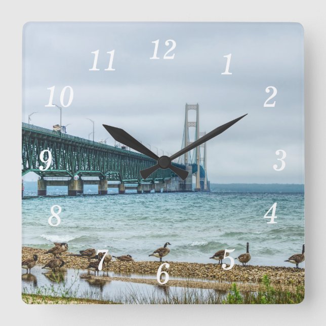 Oies Au Mighty Mac Horloge Mur (Recto)