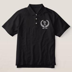 OIL 40 Jubiläum bestickter Polo - dunkel