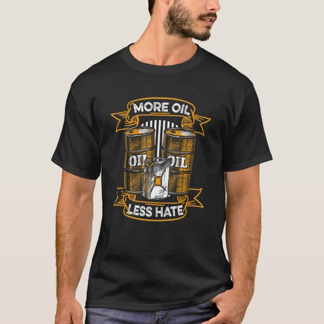 Oil Drilling Barrel Fracking - Fracker Oilfield T-Shirt (Vorderseite)