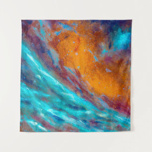 Oil Painting on Canvas. Abstract art background. F Wandteppich