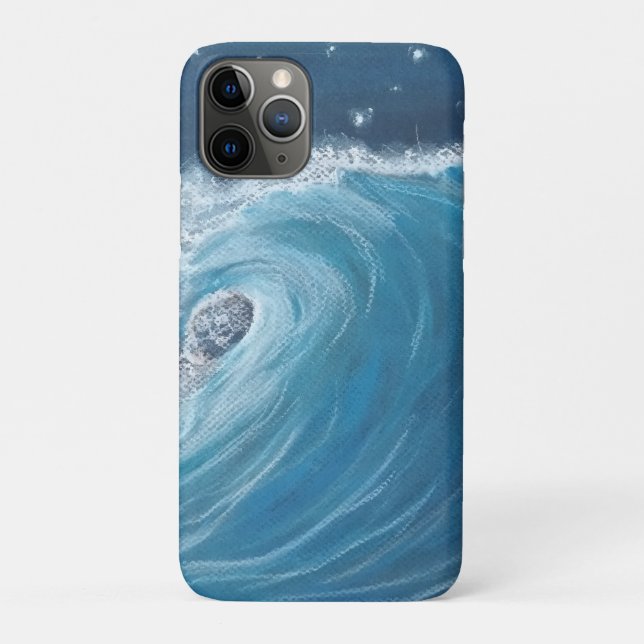 Oil pastel wave for phone case (Rückseite)