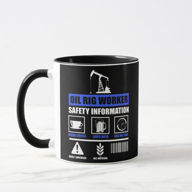 Oil Rig Worker Plan USA American Gas Oilfield  Tasse (Links)