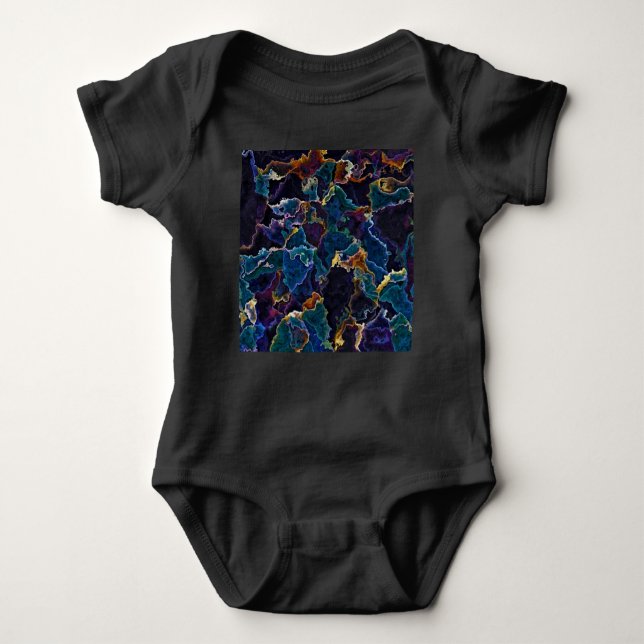 Oil Slick Baby Bodysuit Strampler (Vorderseite)