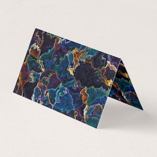 Oil Slick Business Card Visitenkarten (Rückseite)