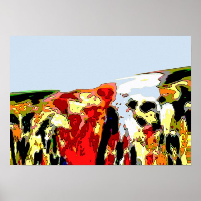 "Oil Spill" Sea of Colors Abstrakt Poster (Vorne)