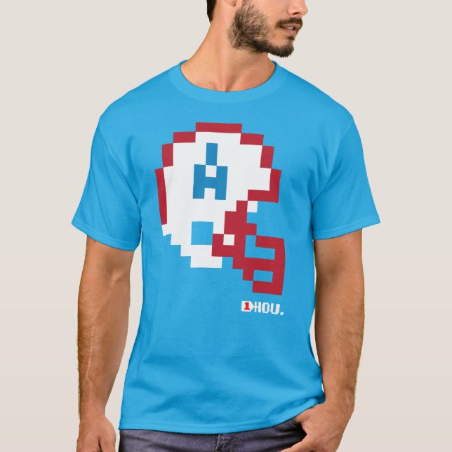 Oilers Tecmo Bowl Helmet T - Shirt (Vorderseite)