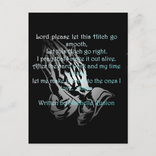 Oilfield Prayer Runion Postkarte (Vorderseite)