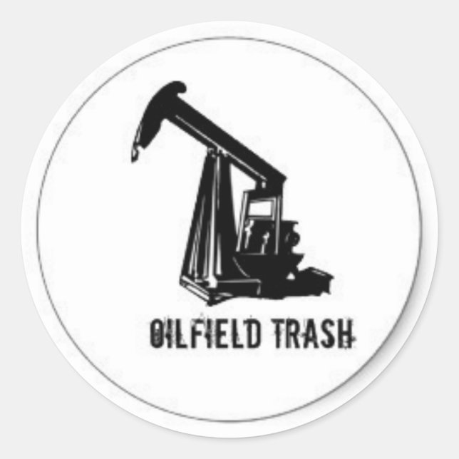 Oilfield Trash casquette dur autocollant (Devant)