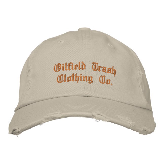 Oilfield Trash Clothing Co. Bestickte Baseballkappe (Vorderseite)