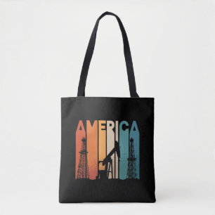 Oilfield Worker America Retro Oil Rig Worker Tasche
