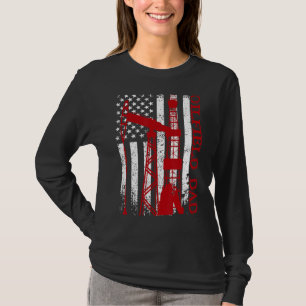 Oilfield Worker Rig Roughneck Oilfield Vater T-Shirt