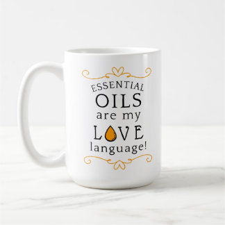 Oils Are My Love Language Coffee Mug Yellow/Gold Kaffeetasse