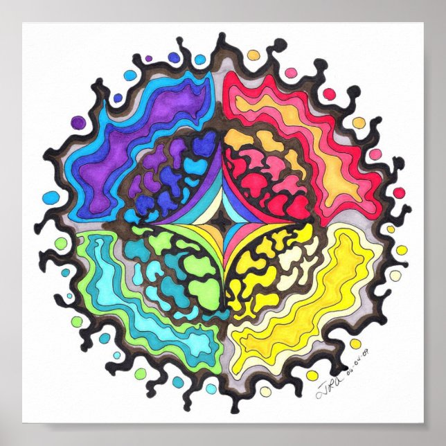 OilslickMandala Poster (Vorne)
