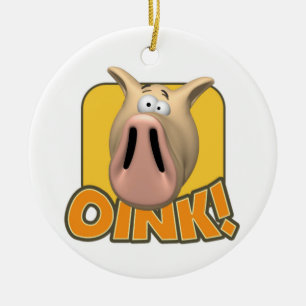 Oink Keramik Ornament