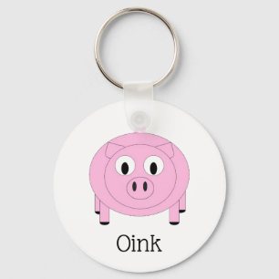 "Oink" Kleiner Schweinefleisch-Schlüsselanhänger Schlüsselanhänger