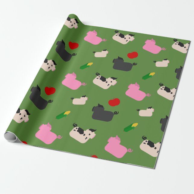 Oink Oink Hier Geschenkpapier (Ungerollt)