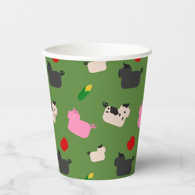 Oink Oink Hier Pappbecher (Vorderseite)