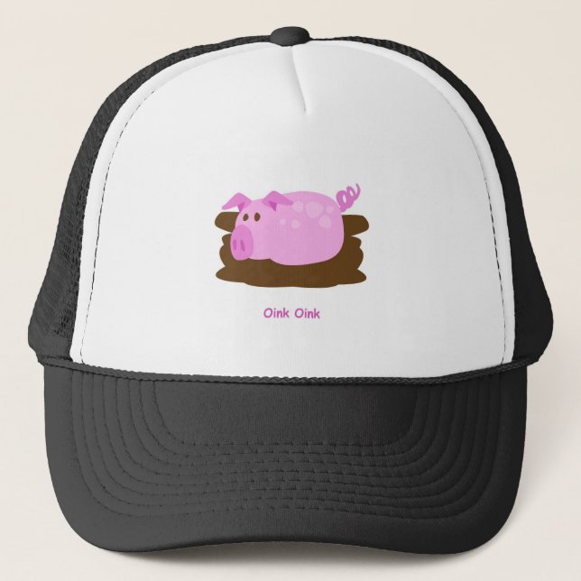 Oink Oink Truckerkappe (Vorderseite)
