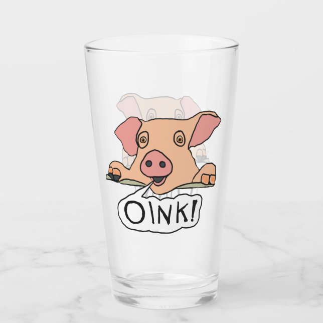 Oink Pig Glas (Vorderseite)