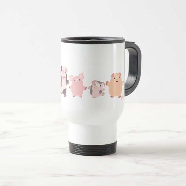 Oinky Tasse 2: Die fröhliche Tasse des Pendlerprog (VorderseiteRechts)
