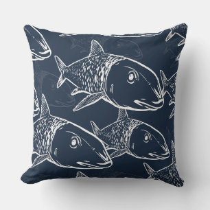 Oio - hawaiianische Bonefish-Druckmuster Kissen
