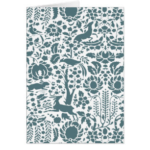 Oiseau, Cerf, motif folklorique des arbres