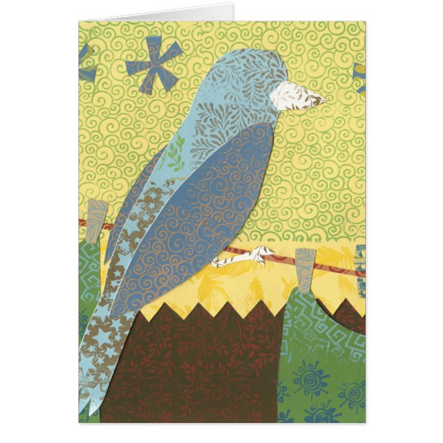 Oiseau coloré sur fil (Devant)