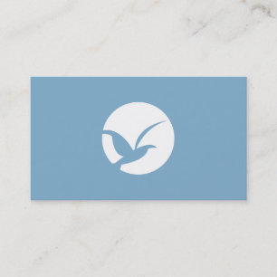 OISEAU DANS le carte de visite (BLEU) de LOGO de