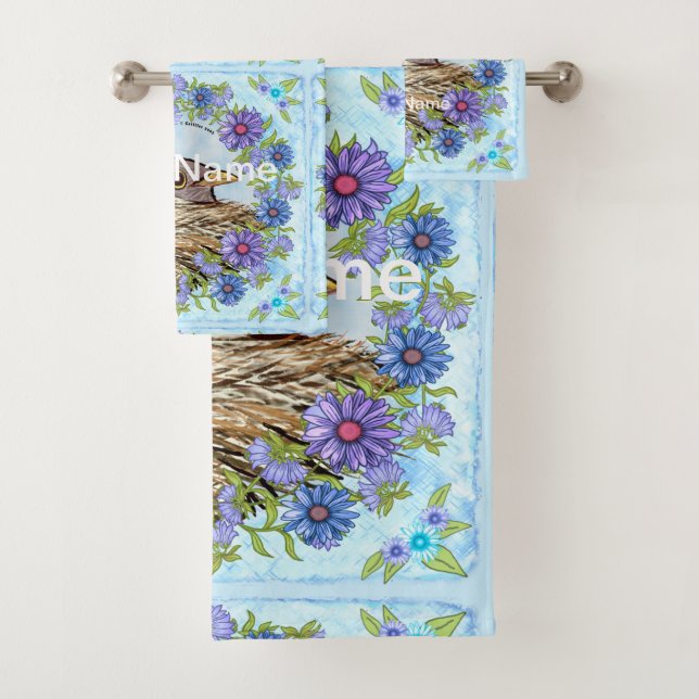 Oiseau Dans Le Serviette De Bain Nid (En situation)