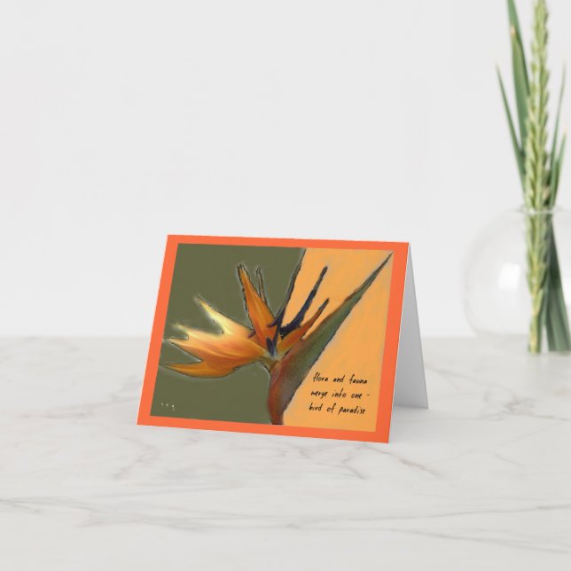 Oiseau de carte de paradis (Devant)