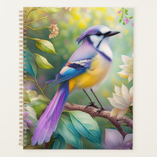 Oiseau de fantaisie Geai Violet Touffeté